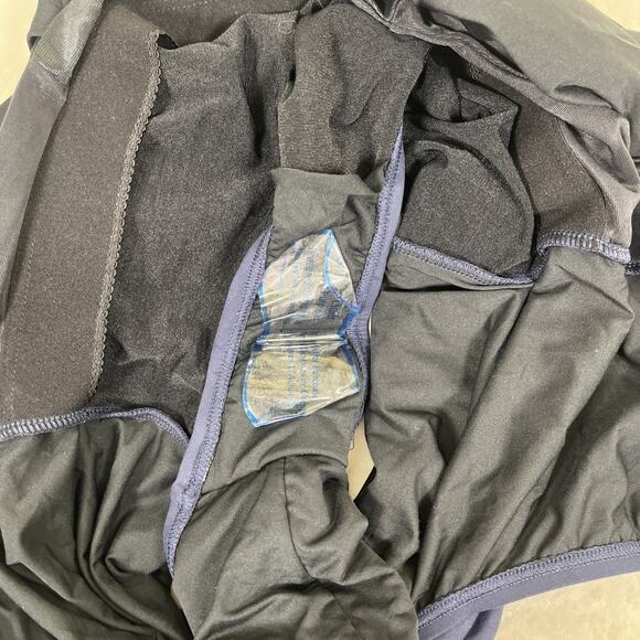 NWT Michael Kors U-Neck Gold Studded Sides Maillot 1-PC Swimsuit Navy Blue 22W - Picture 14 of 15